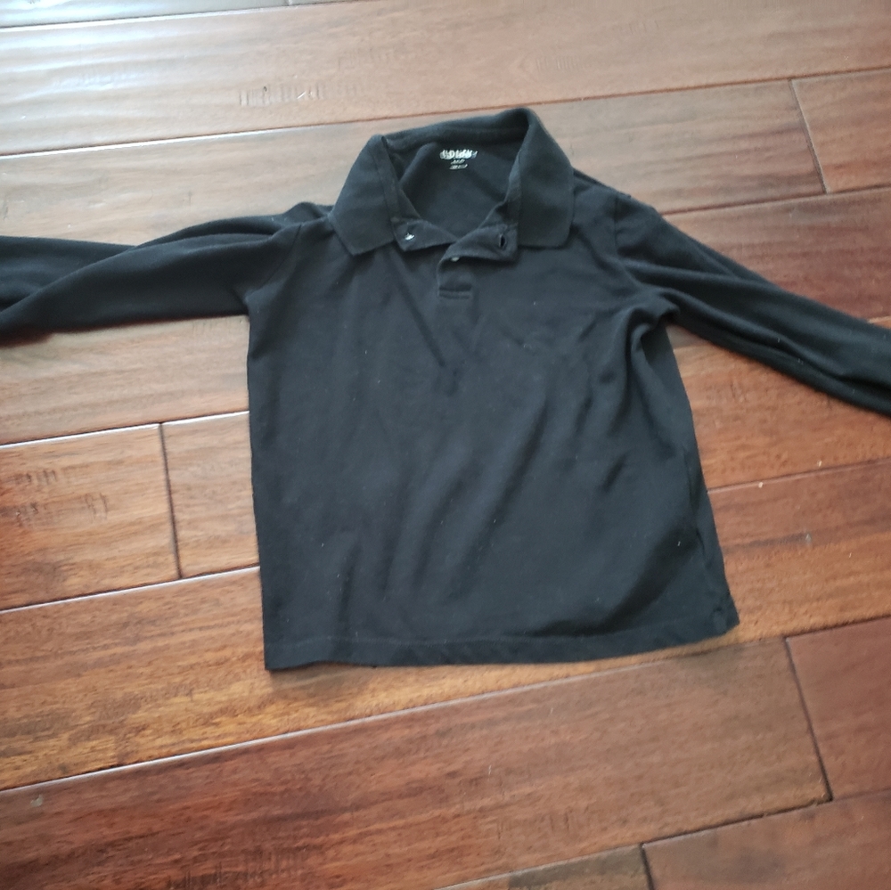 Boys Black Old Navy Collar Shirt